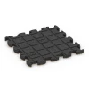 Aufsicht auf die Unterseite, also die Bodenseite von WARCO-Formteil 6822 - Loseta efecto piedra encajable im Format 30 x 30 x 1,8 cm.