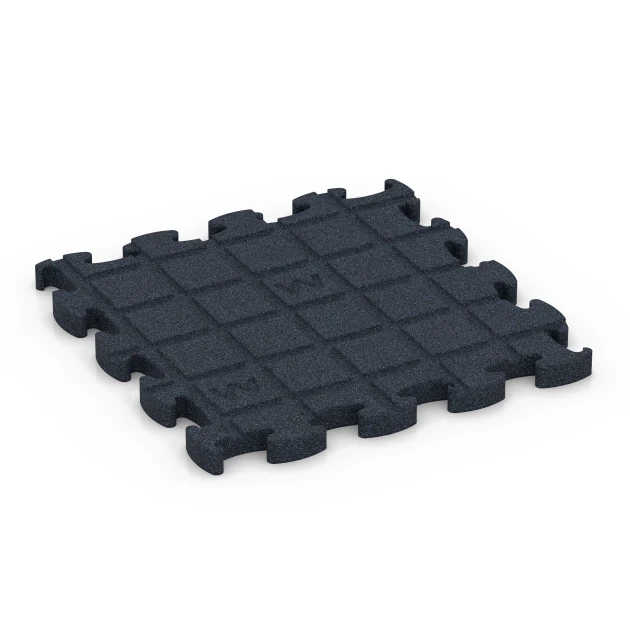 Aufsicht auf die Unterseite, also die Bodenseite von WARCO-Formteil 6964 - Fitness Premium suelo técnico im Format 28,9 x 28,9 x 1,8 cm.