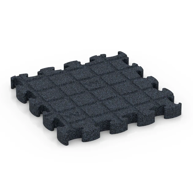Aufsicht auf die Unterseite, also die Bodenseite von WARCO-Formteil 6959 - Fitness Premium suelo deportivo im Format 28,9 x 28,9 x 2,8 cm.