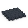 Aufsicht auf die Unterseite, also die Bodenseite von WARCO-Formteil 6965 - Fitness Premium suelo técnico im Format 28,9 x 28,9 x 2,8 cm.
