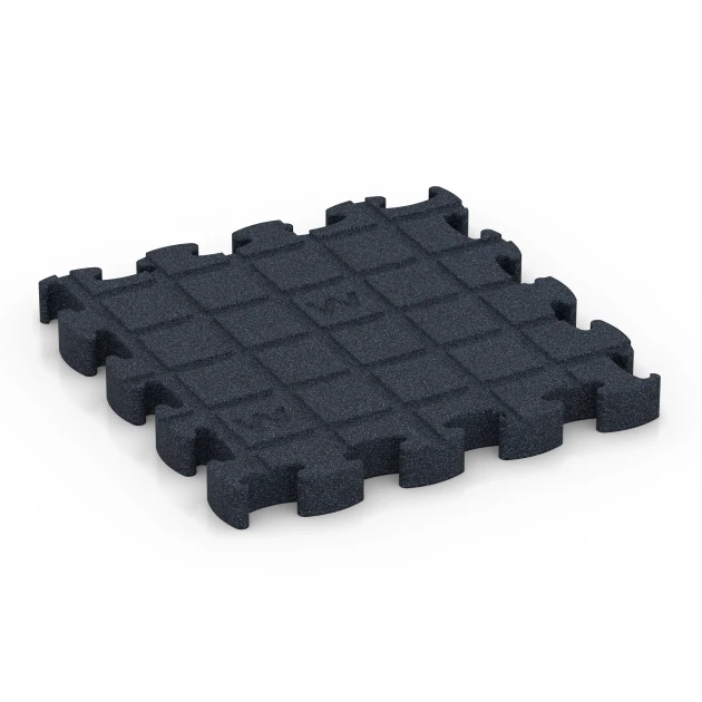 Aufsicht auf die Unterseite, also die Bodenseite von WARCO-Formteil 6965 - Fitness Premium suelo técnico im Format 28,9 x 28,9 x 2,8 cm.