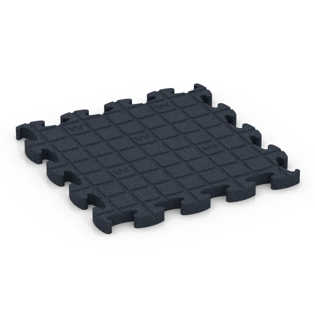 Aufsicht auf die Unterseite, also die Bodenseite von WARCO-Formteil 6967 - Fitness Premium suelo técnico im Format 45,9 x 45,9 x 2,8 cm.