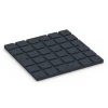 Aufsicht auf die Unterseite, also die Bodenseite von WARCO-Formteil 7132 - Suelo de gimnasio para exterior im Format 60 x 60 x 3 cm | 0,36 m².