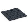Aufsicht auf die Unterseite, also die Bodenseite von WARCO-Formteil 7133 - Suelo de gimnasio para exterior im Format 60 x 60 x 3 cm | 0,36 m².