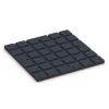 Aufsicht auf die Unterseite, also die Bodenseite von WARCO-Formteil 7136 - Suelo de gimnasio para exterior im Format 60 x 60 x 3 cm | 0,36 m².