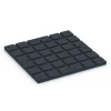 Aufsicht auf die Unterseite, also die Bodenseite von WARCO-Formteil 7139 - Suelo de gimnasio para exterior im Format 60 x 60 x 3 cm | 0,36 m².