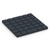 Aufsicht auf die Unterseite, also die Bodenseite von WARCO-Formteil 7142 - Suelo de gimnasio para exterior im Format 60 x 60 x 4 cm | 0,36 m².