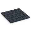 Aufsicht auf die Unterseite, also die Bodenseite von WARCO-Formteil 7148 - Suelo de gimnasio para exterior im Format 60 x 60 x 4 cm | 0,36 m².