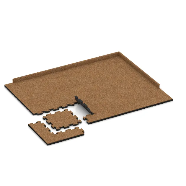 Typische Verlegung oder Einbausituation für den Artikel 2922 von WARCO - Baldosa borde piscina, Farbton Terracota in der Abmessung 500 x 500 x 40 mm.