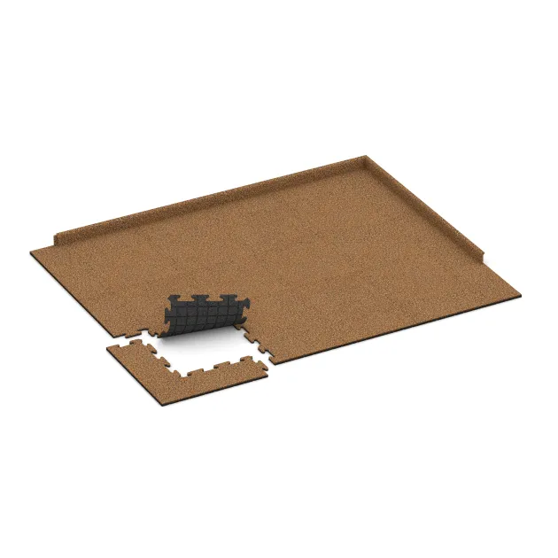 Typische Verlegung oder Einbausituation für den Artikel 0128 von WARCO - Baldosa borde piscina, Farbton Terracota in der Abmessung 500 x 500 x 18 mm.
