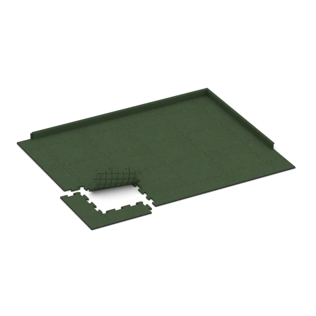 Typische Verlegung oder Einbausituation für den Artikel 0166 von WARCO - Baldosa exterior, Farbton Verde hierba in der Abmessung 50 x 50 x 1,8 cm | 0,25 m².