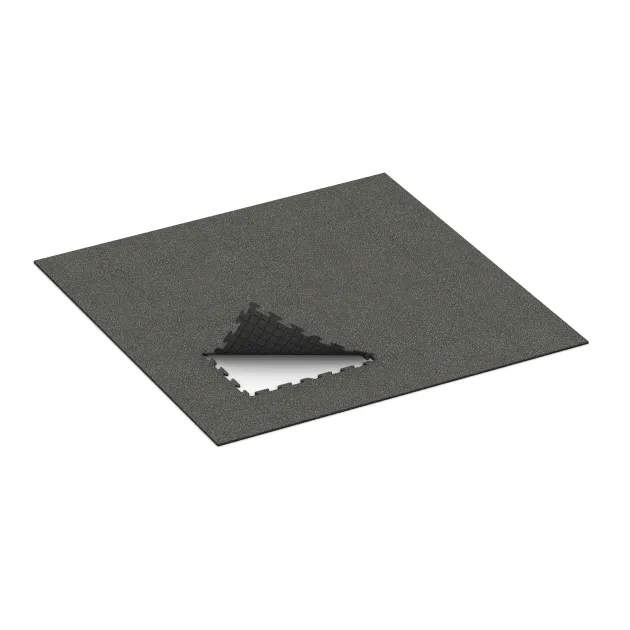 Typische Verlegung oder Einbausituation für den Artikel 0300 von WARCO - Baldosa borde piscina, Farbton Granito oscuro in der Abmessung 1000 x 1000 x 18 mm.