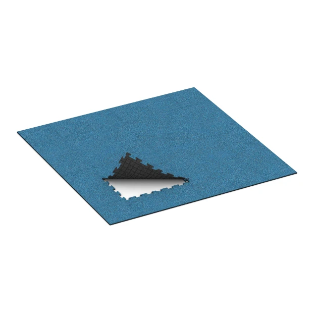 Typische Verlegung oder Einbausituation für den Artikel 0324 von WARCO - Esterilla de fitness 18 mm, Farbton Atlantico in der Abmessung 100 x 100 x 1,8 cm | 1,00 m².