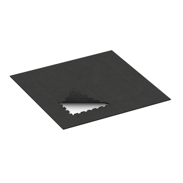 Typische Verlegung oder Einbausituation für den Artikel 0370 von WARCO - Esterilla de fitness 18 mm, Farbton Antracita in der Abmessung 100 x 100 x 1,8 cm | 1,00 m².