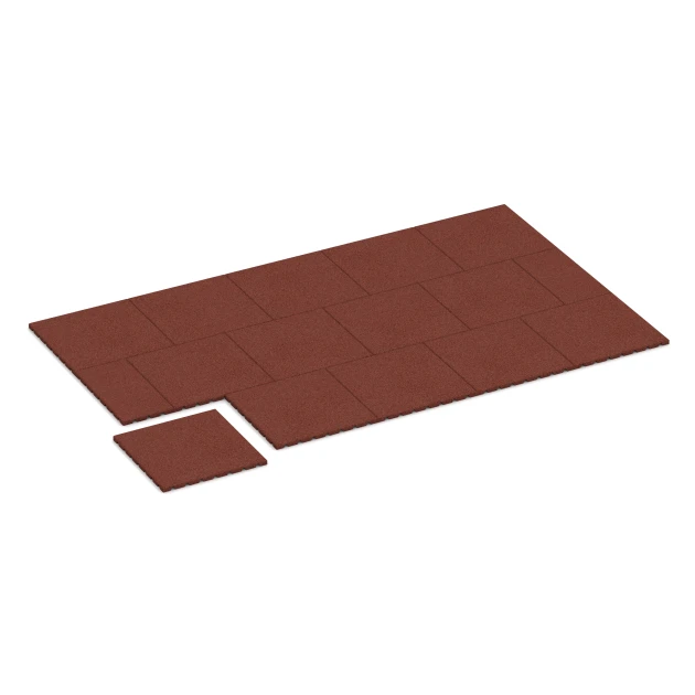 Typische Verlegung oder Einbausituation für den Artikel 0533 von WARCO - Pavimento exterior, Farbton Rojo ladrillo in der Abmessung 50 × 50 × 2,5 cm.