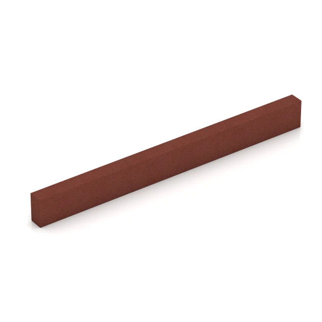 Typische Verlegung oder Einbausituation für den Artikel 7029 von WARCO - Bloque de escalón de caucho granulado, Farbton Rojo ladrillo in der Abmessung 100 x 30 x 15 cm.