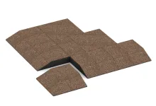 Corner tile (two chamfered sides)