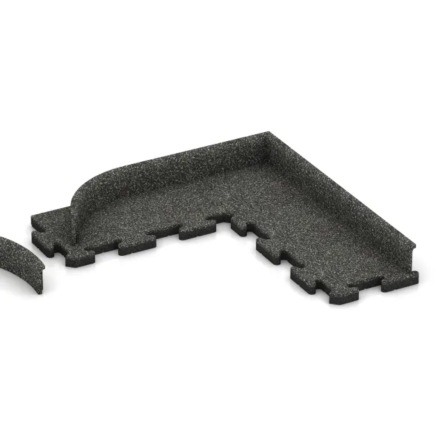 Typische Verlegung oder Einbausituation für den Artikel 2260 von WARCO - Rodapié, Farbton Granito oscuro in der Abmessung 750 x 80 x 20 mm.