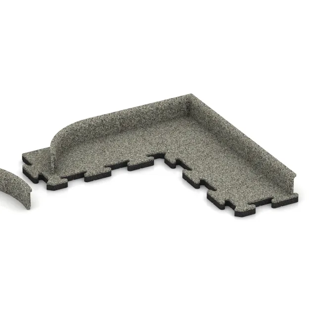 Typische Verlegung oder Einbausituation für den Artikel 2256 von WARCO - Rodapié, Farbton Granito claro in der Abmessung 750 x 80 x 20 mm.
