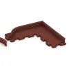 Typische Verlegung oder Einbausituation für den Artikel 2264 von WARCO - Wall protection - skirting board, Farbton Rojo ladrillo in der Abmessung 750 x 80 x 20 mm.