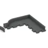Typische Verlegung oder Einbausituation für den Artikel 2266 von WARCO - Rodapié, Farbton Gris pizarra in der Abmessung 750 x 80 x 20 mm.