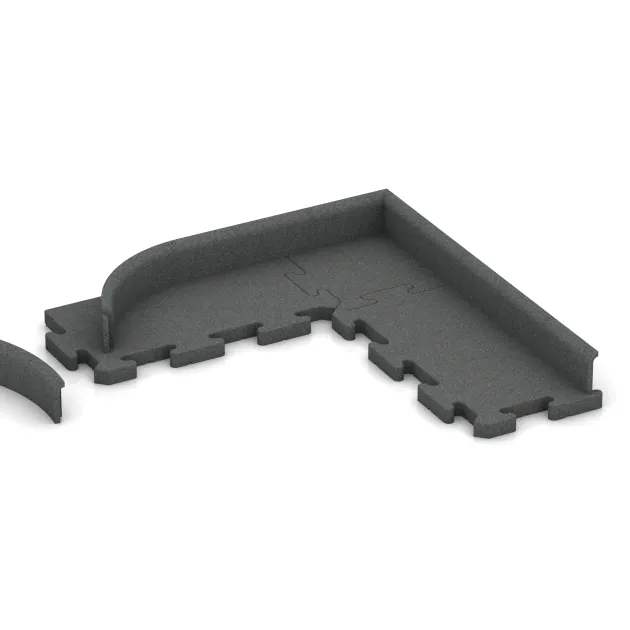 Typische Verlegung oder Einbausituation für den Artikel 2266 von WARCO - Rodapié, Farbton Gris pizarra in der Abmessung 750 x 80 x 20 mm.