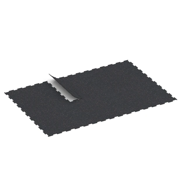 Typische Verlegung oder Einbausituation für den Artikel 6450 von WARCO - Suelo de Fitness Compacto, Farbton Rojo ligeramente moteado in der Abmessung 100 × 100 × 0,8 cm.