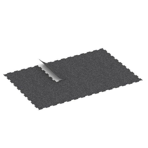 Typische Verlegung oder Einbausituation für den Artikel 6452 von WARCO - Suelo de Fitness Compacto, Farbton Gris ligeramente moteado in der Abmessung 100 × 100 × 0,8 cm.