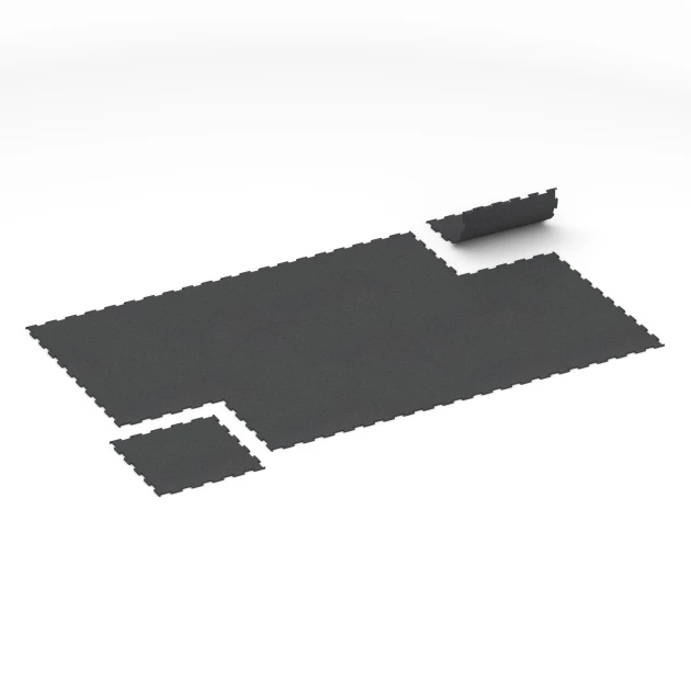 Typische Verlegung oder Einbausituation für den Artikel 6455 von WARCO - Suelo de Fitness Compacto, Farbton Antracita in der Abmessung 50 × 50 × 0,8 cm.