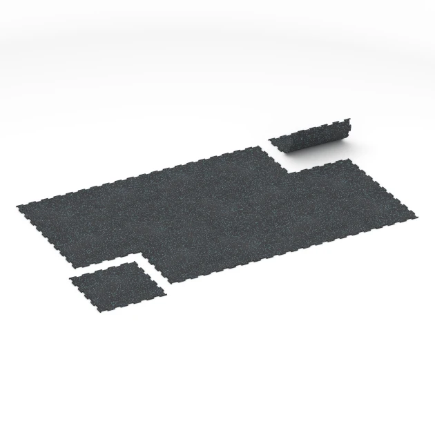 Typische Verlegung oder Einbausituation für den Artikel 6457 von WARCO - Suelo de Fitness Compacto, Farbton Azul ligeramente moteado in der Abmessung 50 × 50 × 0,8 cm.