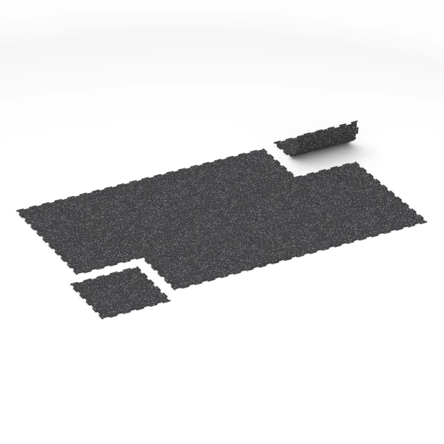 Typische Verlegung oder Einbausituation für den Artikel 6458 von WARCO - Suelo de Fitness Compacto, Farbton Gris ligeramente moteado in der Abmessung 50 × 50 × 0,8 cm.