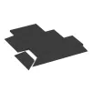 Typische Verlegung oder Einbausituation für den Artikel 2036 von WARCO - Corner half wedge right, Farbton Antracita in der Abmessung 750 x 300 x 40/8 mm.