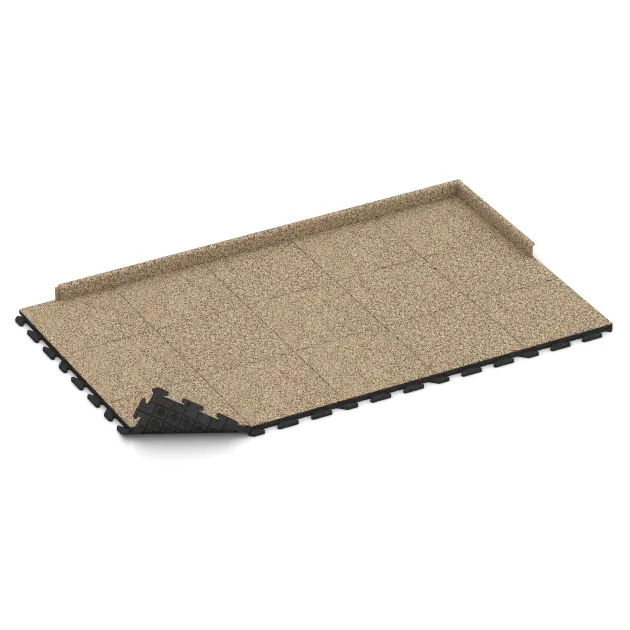 Typische Verlegung oder Einbausituation für den Artikel 1347 von WARCO - Baldosa borde piscina Clásica, Farbton Travertino in der Abmessung 500 x 500 x 40 mm.