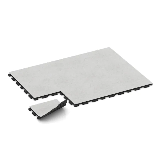 Typische Verlegung oder Einbausituation für den Artikel 1243 von WARCO - Suelo de Fitness Césped Artificial, Farbton Césped artificial blanco in der Abmessung 500 x 500 x 30 mm.