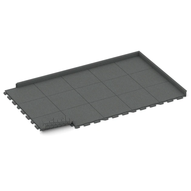 Typische Verlegung oder Einbausituation für den Artikel 1251 von WARCO - Baldosa exterior Classic, Farbton Gris pizarra in der Abmessung 50 x 50 x 3 cm | 0,25 m².