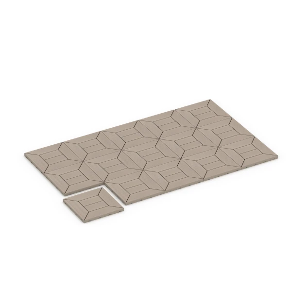 Typische Verlegung oder Einbausituation für den Artikel 6350 von WARCO - Patrón de casetones – Baldosa encajable, Farbton Vainilla in der Abmessung 30 x 30 x 2 cm.