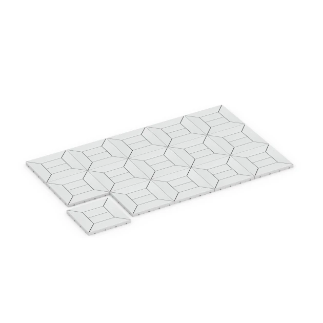 Typische Verlegung oder Einbausituation für den Artikel 6352 von WARCO - Patrón de casetones – Baldosa encajable, Farbton Tiza in der Abmessung 30 x 30 x 2 cm.