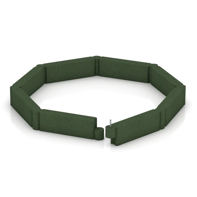 Typische Verlegung oder Einbausituation für den Artikel 2576 von WARCO - Bloque modular de caucho, Farbton Verde hierba in der Abmessung 100 x 15 x 30 cm.