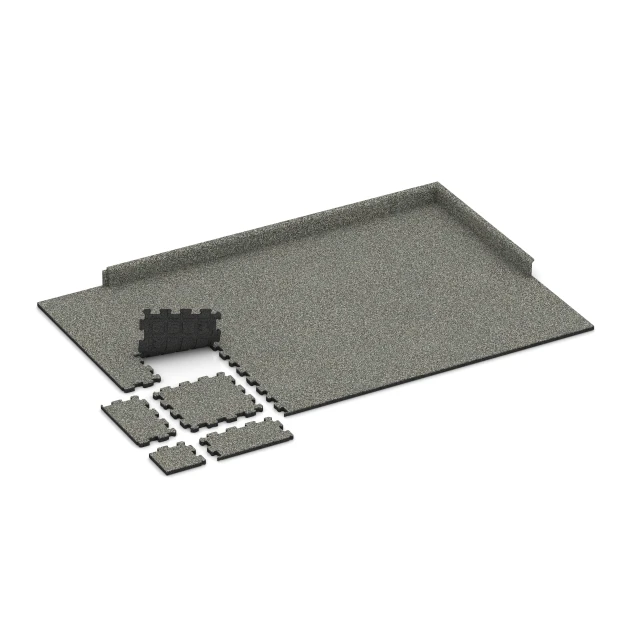 Typische Verlegung oder Einbausituation für den Artikel 3721 von WARCO - Esterilla Fitness Premium 2 cm, Farbton Granito gris in der Abmessung 30,6 x 30,6 x 2 cm | 0,094 m².