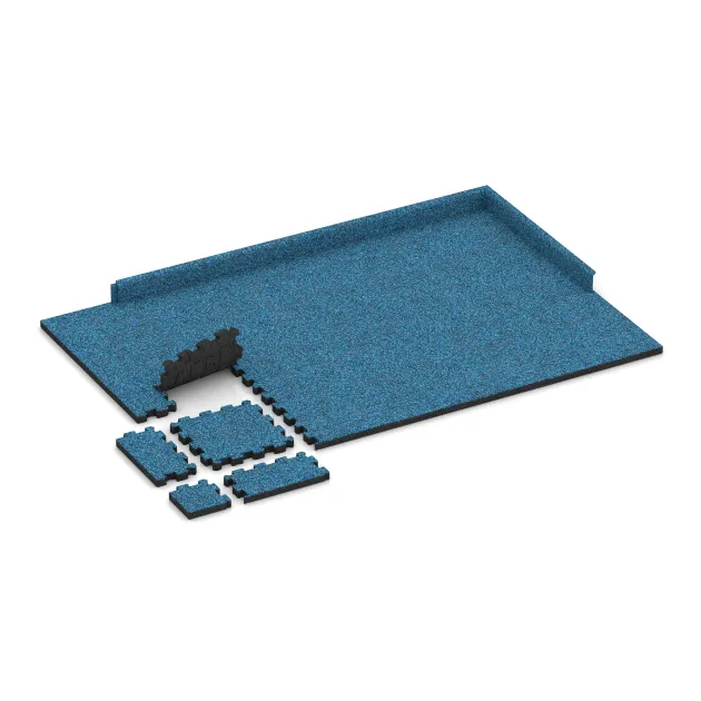 Typische Verlegung oder Einbausituation für den Artikel 5419 von WARCO - Baldosa borde piscina sin juntas, Farbton Atlántico in der Abmessung 306 x 306 x 30 mm.