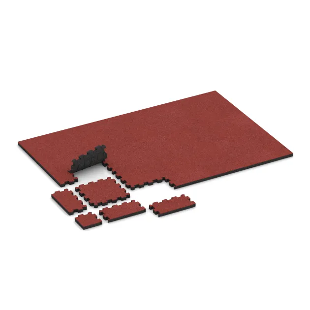 Typische Verlegung oder Einbausituation für den Artikel 5236 von WARCO - Baldosa borde piscina sin juntas, Farbton Rojo coral in der Abmessung 306 x 306 x 30 mm.