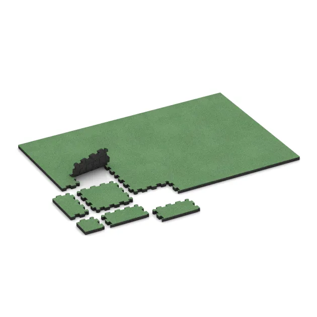 Typische Verlegung oder Einbausituation für den Artikel 5239 von WARCO - Baldosa borde piscina sin juntas, Farbton Verde pálido in der Abmessung 306 x 306 x 30 mm.