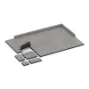 Typische Verlegung oder Einbausituation für den Artikel 5227 von WARCO - Baldosa borde piscina sin juntas, Farbton Gris jaspeado in der Abmessung 306 x 306 x 30 mm.