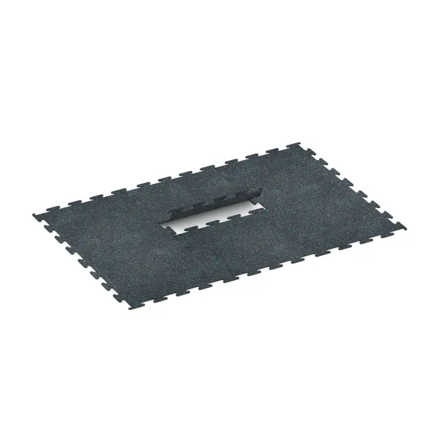 Typische Verlegung oder Einbausituation für den Artikel 3754 von WARCO - Pavimento Fitness Performance Elite, Farbton Azul ligeramente moteado in der Abmessung .
