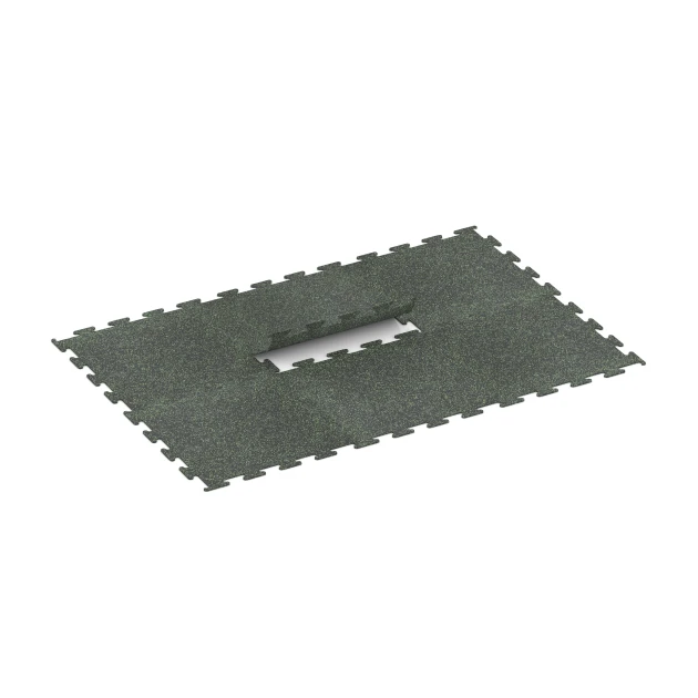 Typische Verlegung oder Einbausituation für den Artikel 3755 von WARCO - Fitness Performance Elite Pavimento Deportivo, Farbton Verde ligeramente moteado in der Abmessung 100 x 100 x 1 cm | 1,00 m².