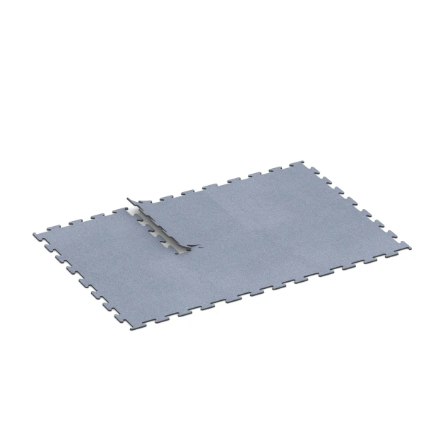 Typische Verlegung oder Einbausituation für den Artikel 6148 von WARCO - Fitness Performance Elite Pavimento Deportivo, Farbton Gris niebla in der Abmessung 100 x 100 x 1,5 cm | 1,00 m².