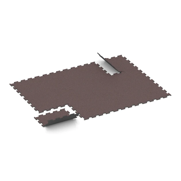 Typische Verlegung oder Einbausituation für den Artikel 6151 von WARCO - Pavimento Fitness Performance Elite, Farbton Rojo Mineral in der Abmessung 50 x 50 x 1 cm | 0,25 m².