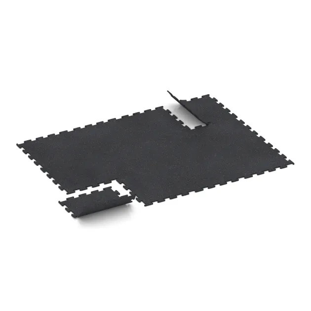 Typische Verlegung oder Einbausituation für den Artikel 3765 von WARCO - Pavimento Fitness Performance Elite, Farbton Rojo ligeramente moteado in der Abmessung .