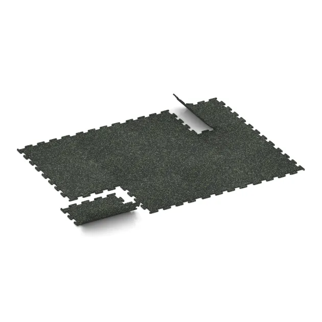 Typische Verlegung oder Einbausituation für den Artikel 3767 von WARCO - Pavimento Fitness Performance Elite, Farbton Verde ligeramente moteado in der Abmessung .