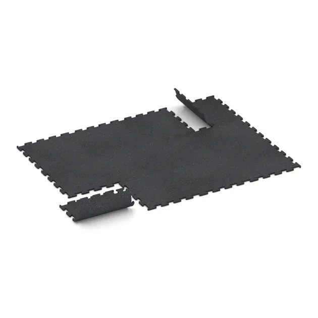 Typische Verlegung oder Einbausituation für den Artikel 3769 von WARCO - Pavimento Fitness Performance Elite, Farbton Rojo ligeramente moteado in der Abmessung .